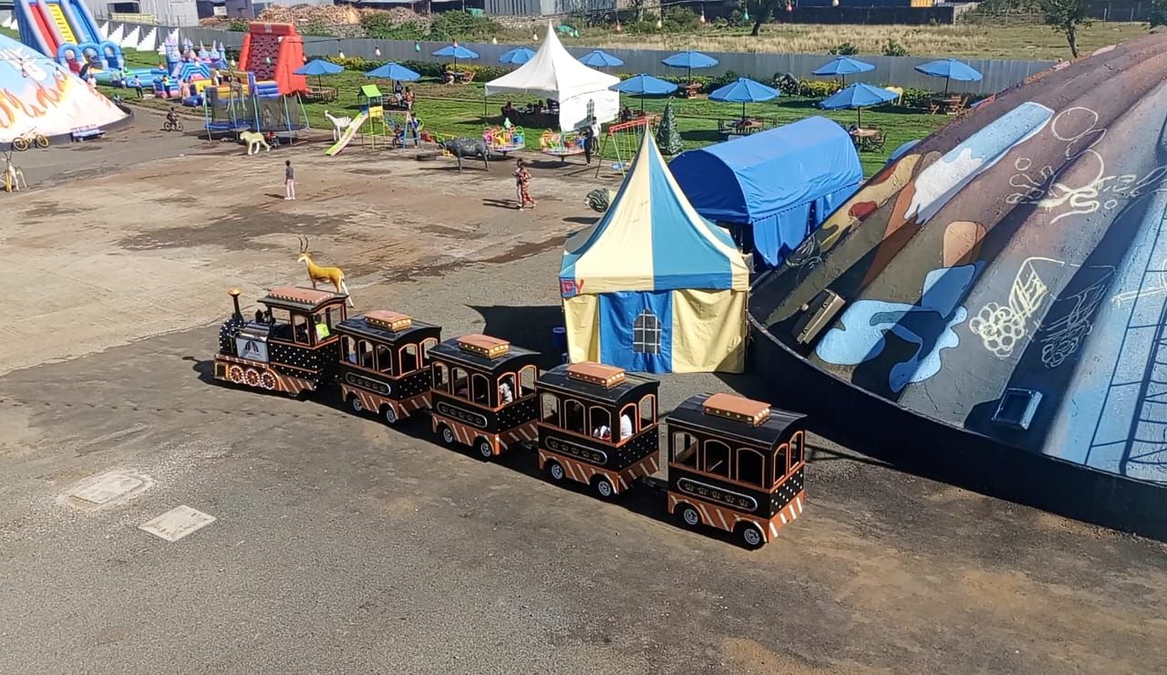 Inside Cyprus amusement park