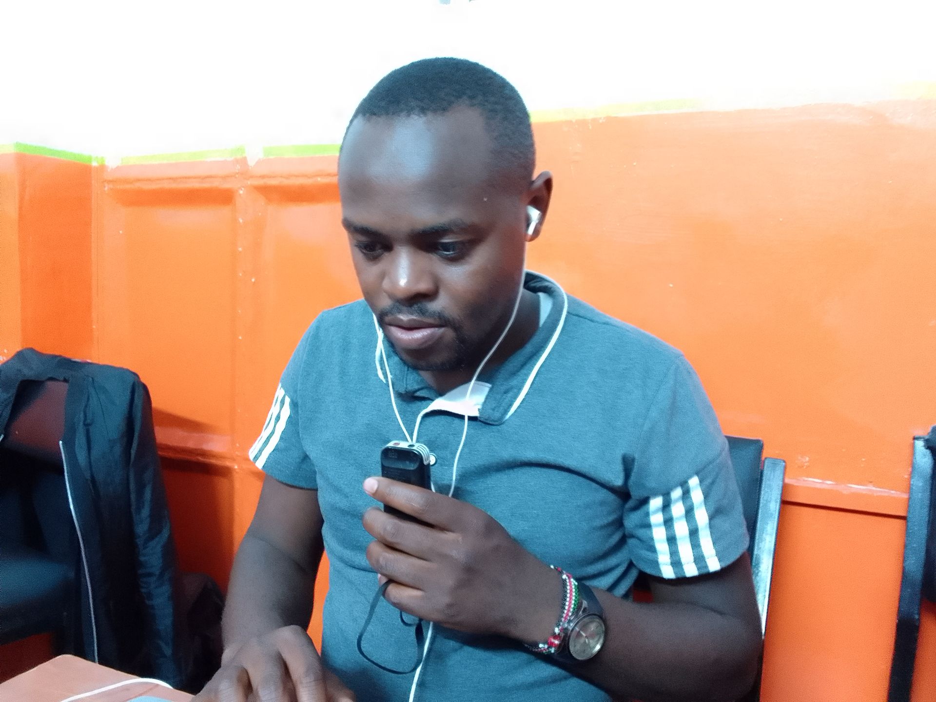 A bad day in the office for Nakuru journalist Robert Maina