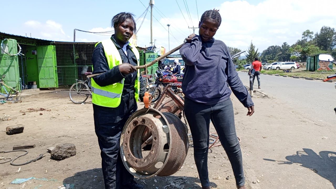 Fearless 40-year-old woman takes on scrap metal business in Free Area