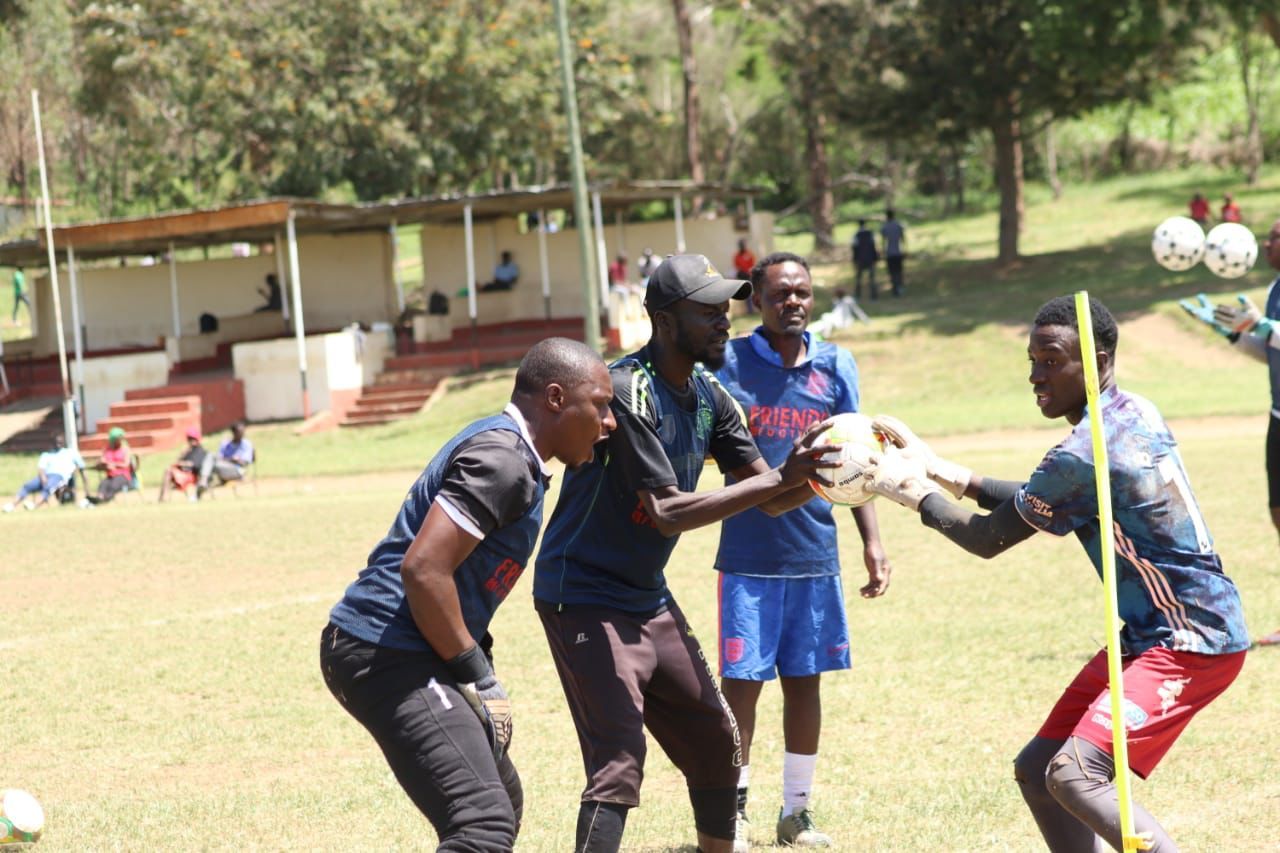 Seasoned goalkeeper passes the gloves to upcoming footballers in Nakuru