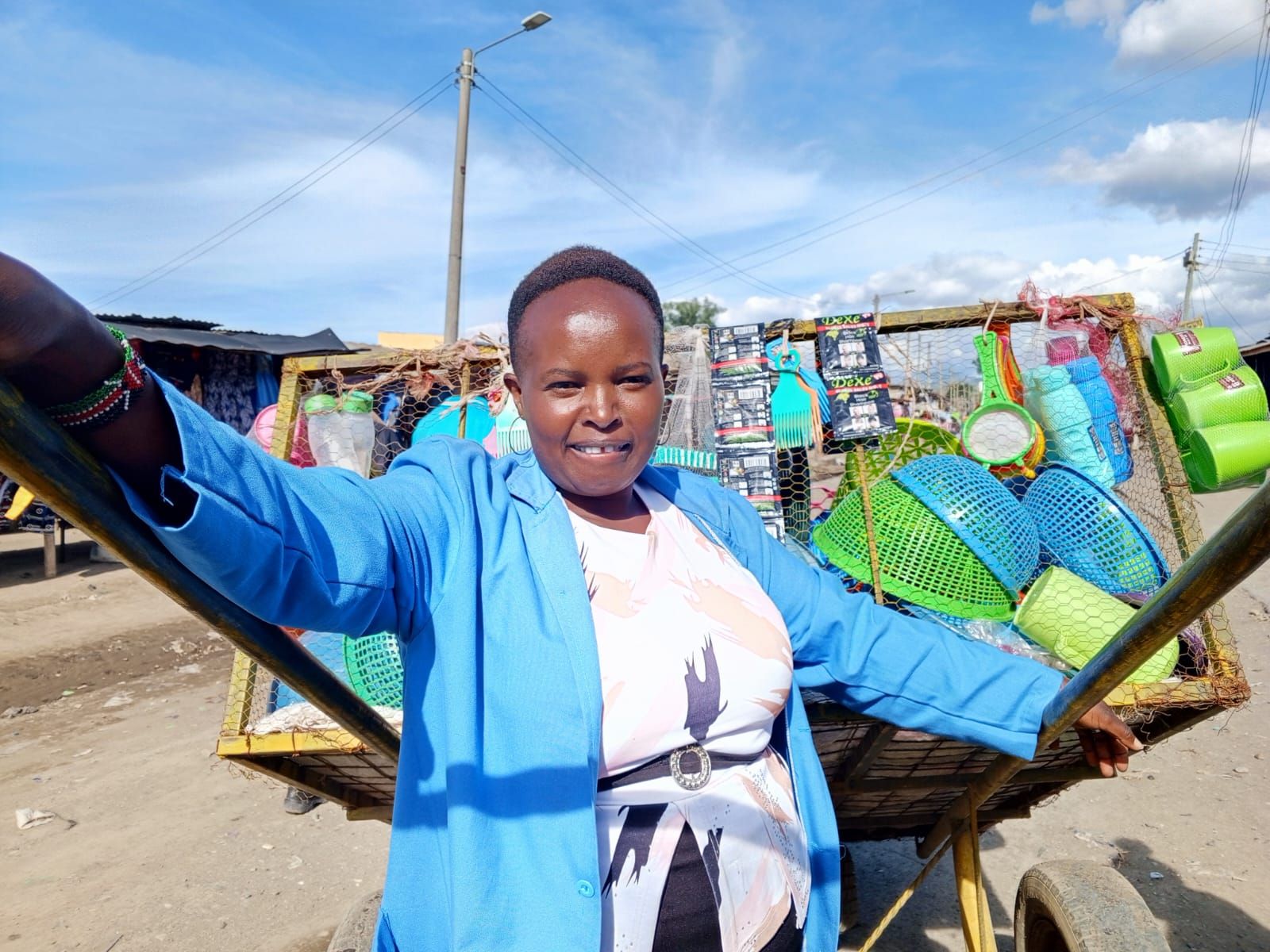 What a man can do...Why Veronica sells her wares from a cart in Naivasha town