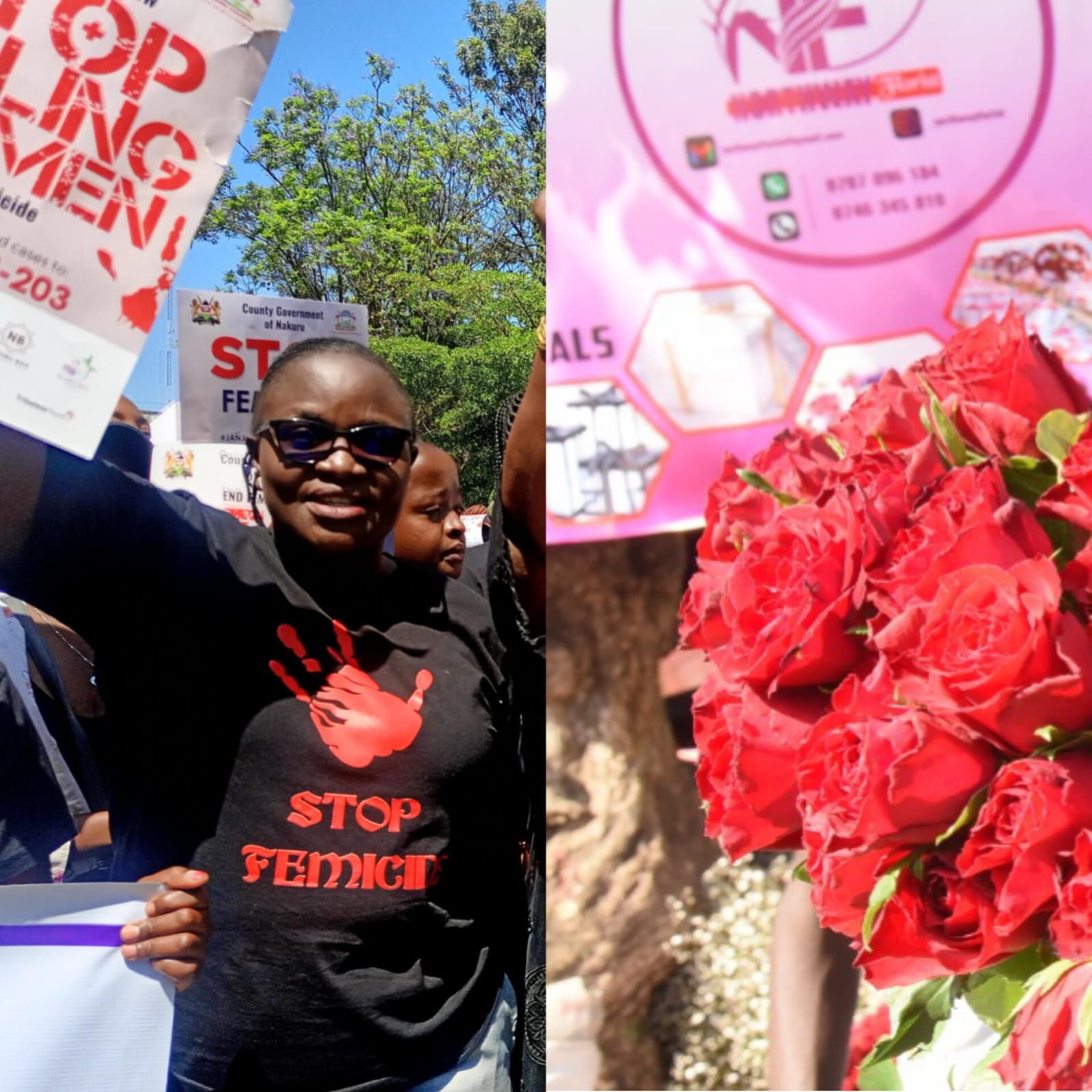 A black and red Valentine's Day in Nakuru