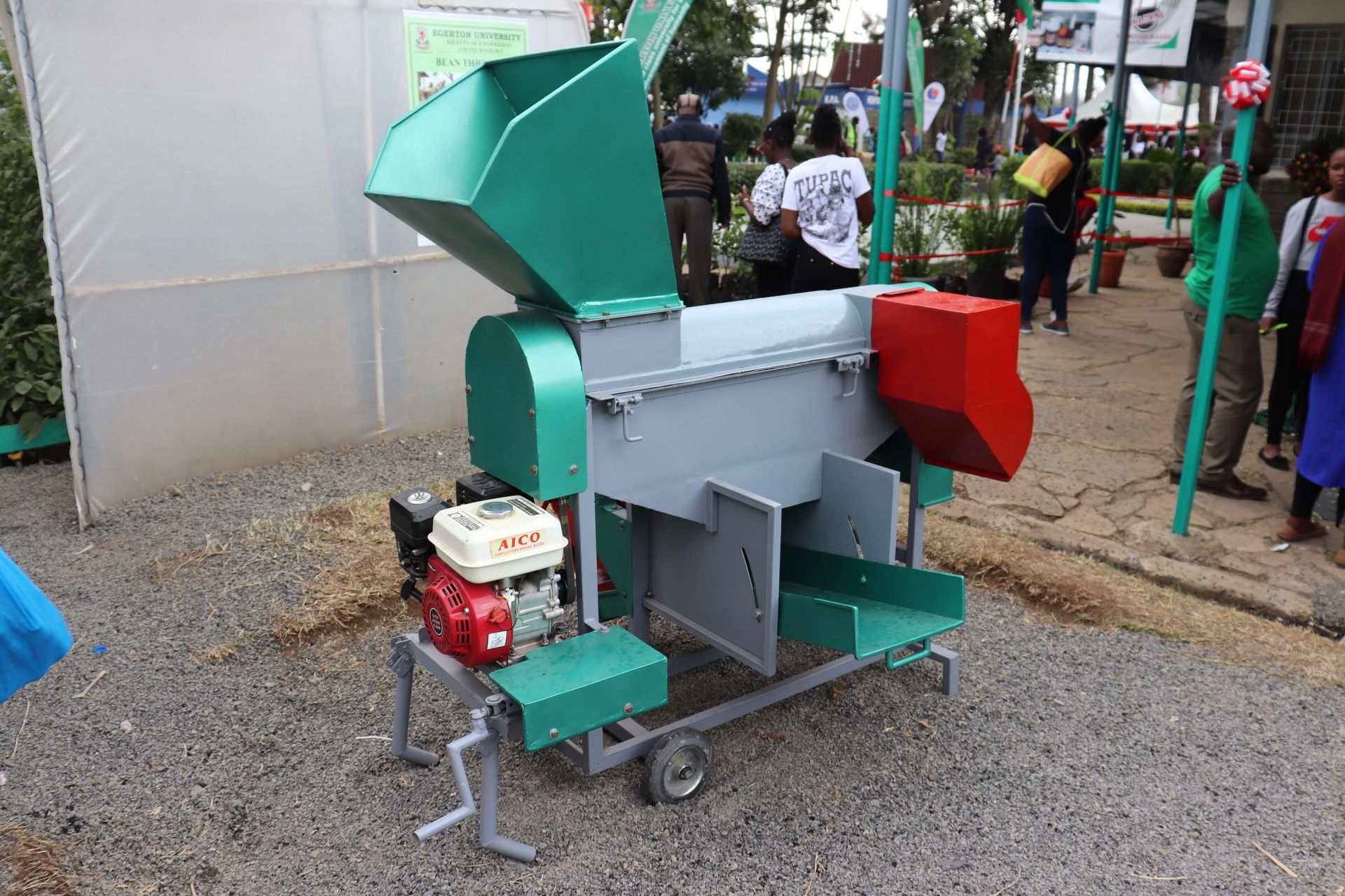 Egerton's mechanized threshers target bean and sorghum farmers