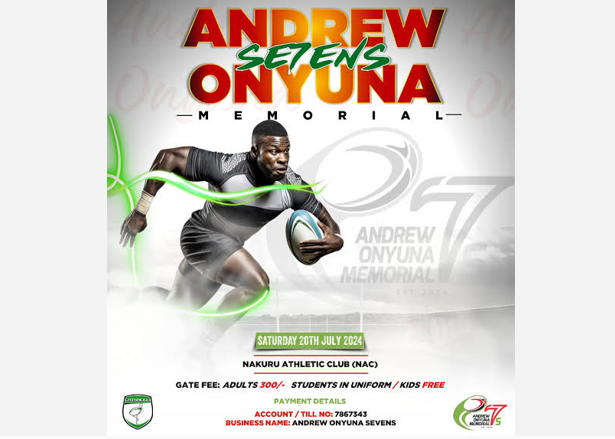 Nakuru RFC to host tournament in honour of rugby star Andrew Onyuna