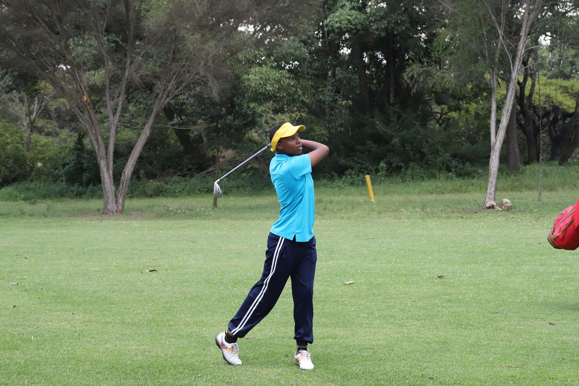 17-year-old Jacinta Njeri wins the overall junior category at the Nakuru Women's Open