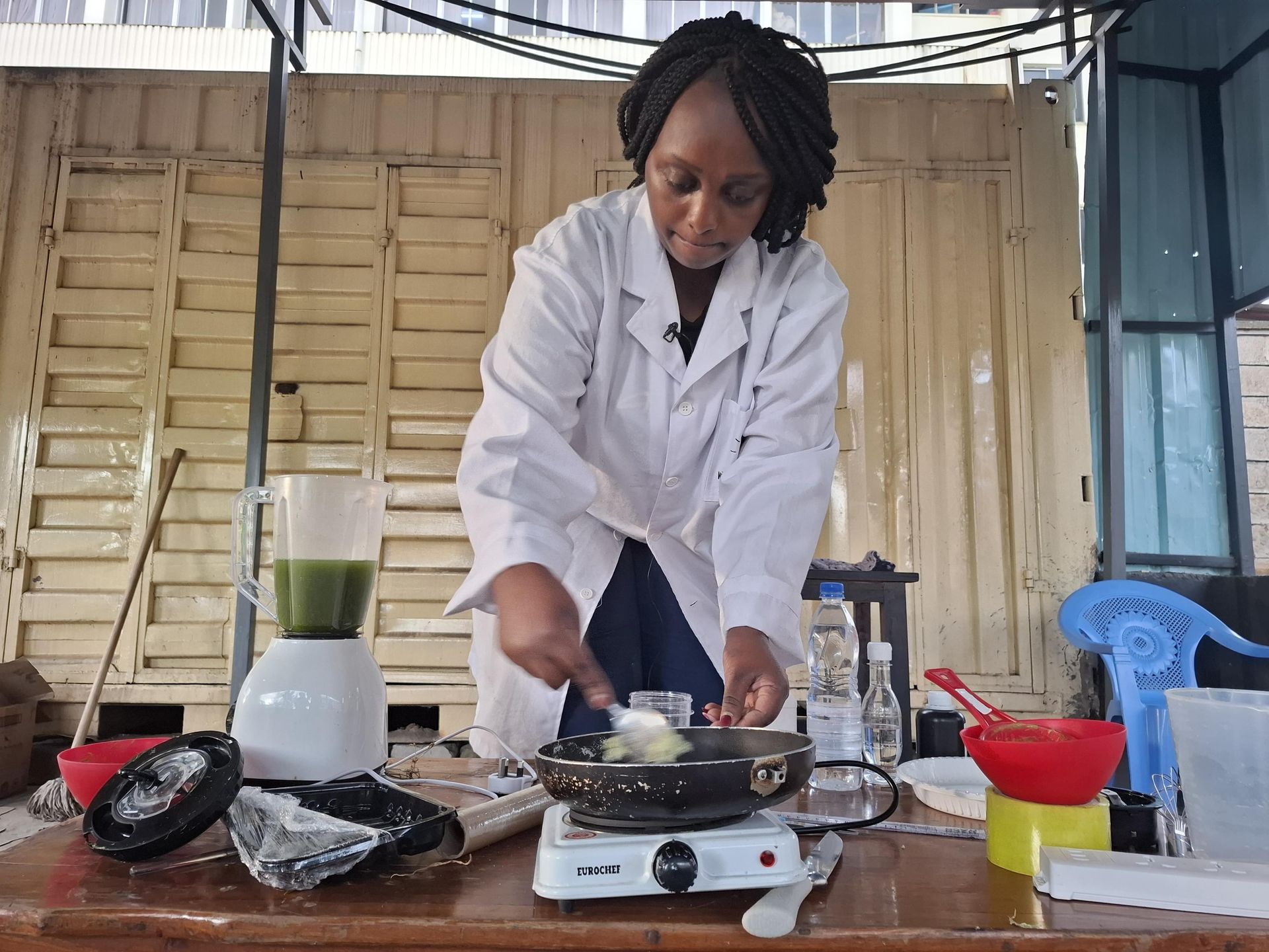 Nakuru's Faith Wandia creates sanitary towels from grass