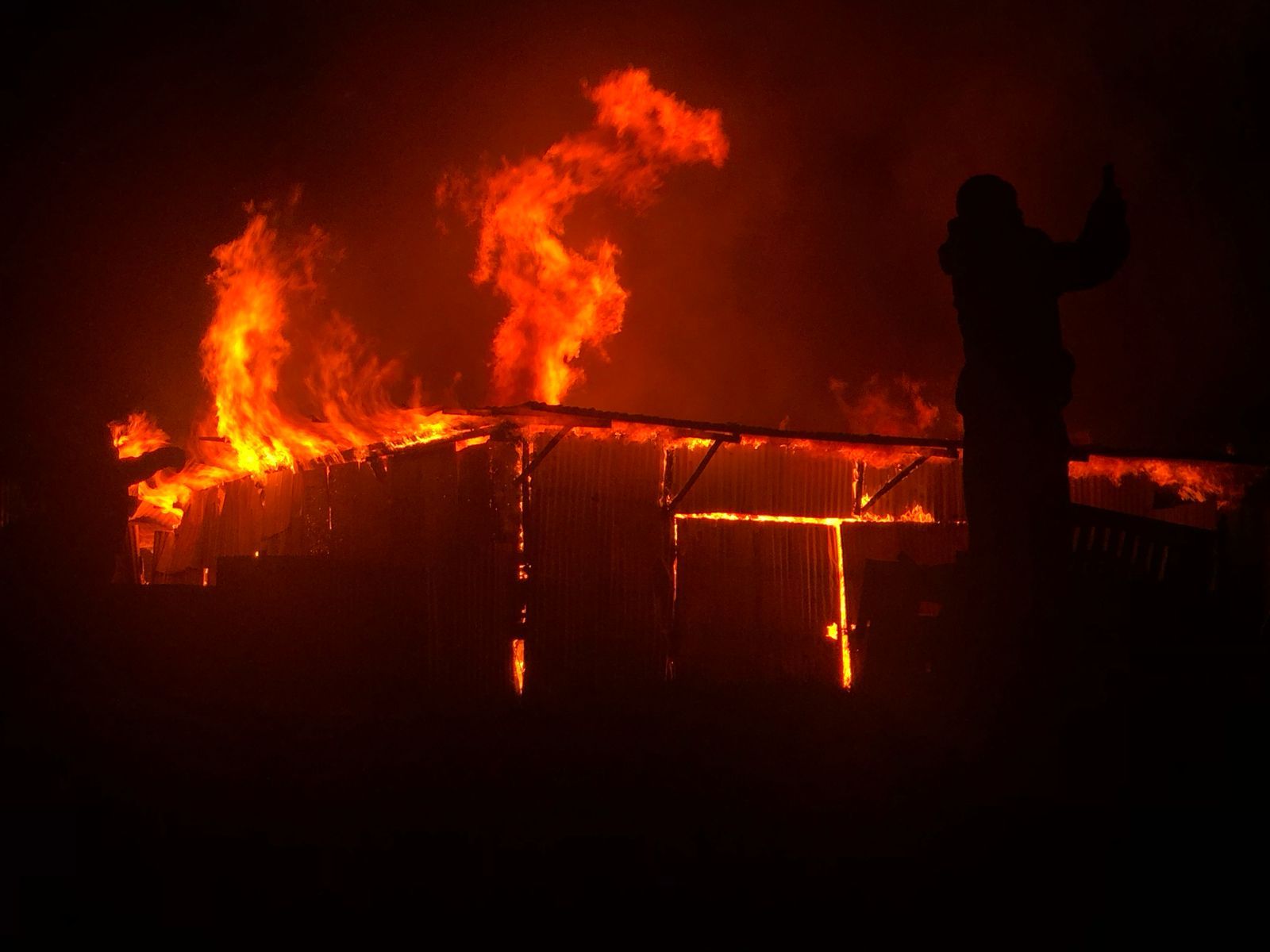 Property worth Sh3 million lost in an overnight fire at Olive Inn, Kiamunyi