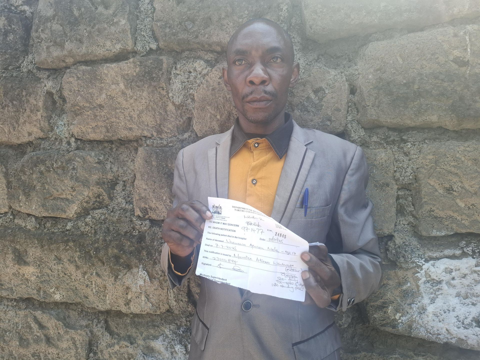 He lost his son to epilepsy , now he must prove he’s the father to bury him