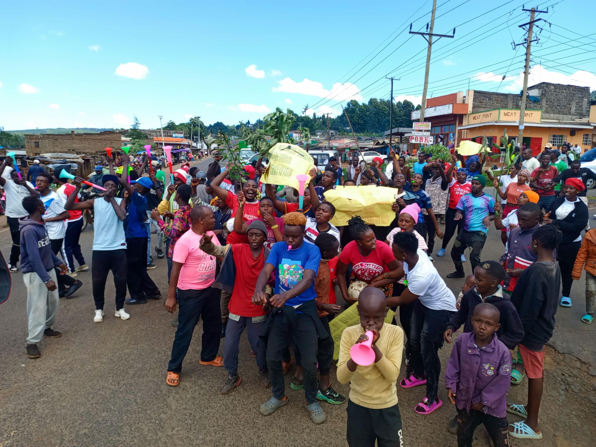 Youths in Dundori protest over prolonged closure of football pitch