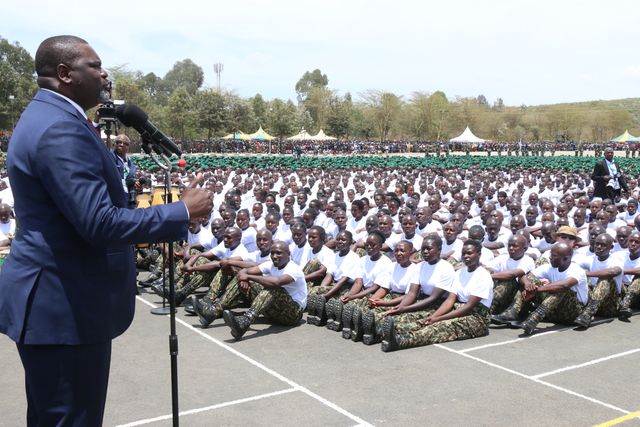 IN PHOTOS: Public Service CS Geoffrey Ruku presides over NYS Pass out parade in Gilgill