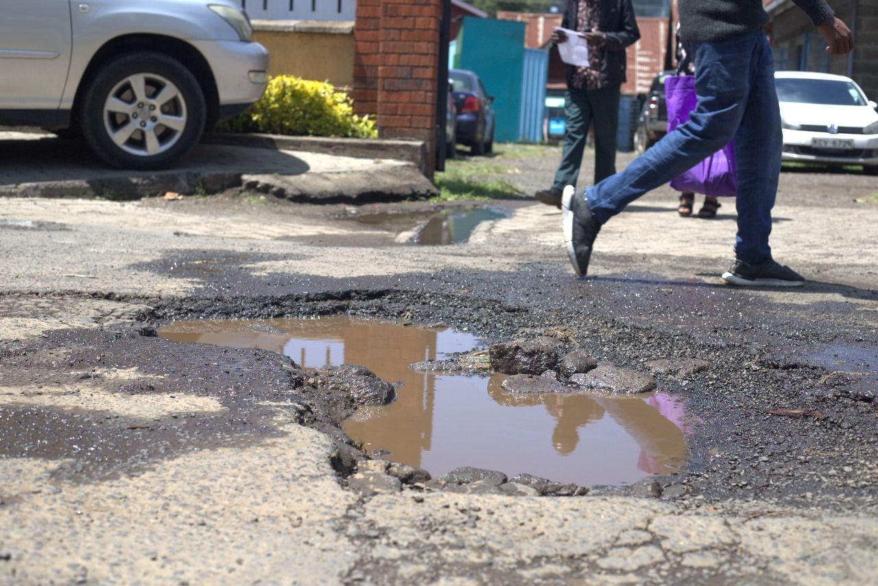 Potholes in city centre puncture Nakuru's image