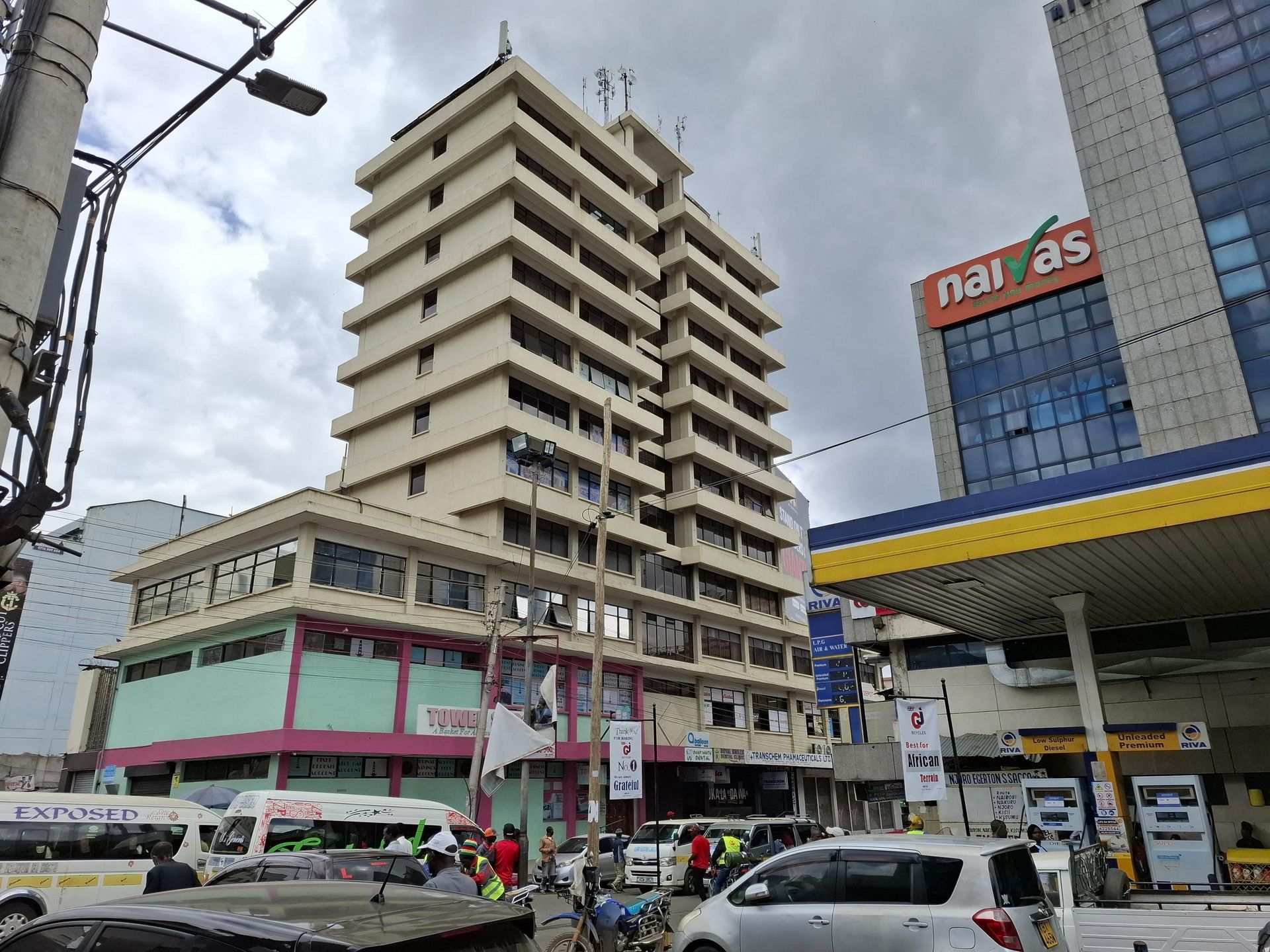 Inside the first building in Nakuru to have a lift