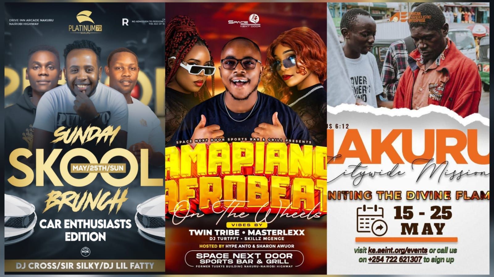 Pray a little, play a little: Nakuru's wekeend got range!