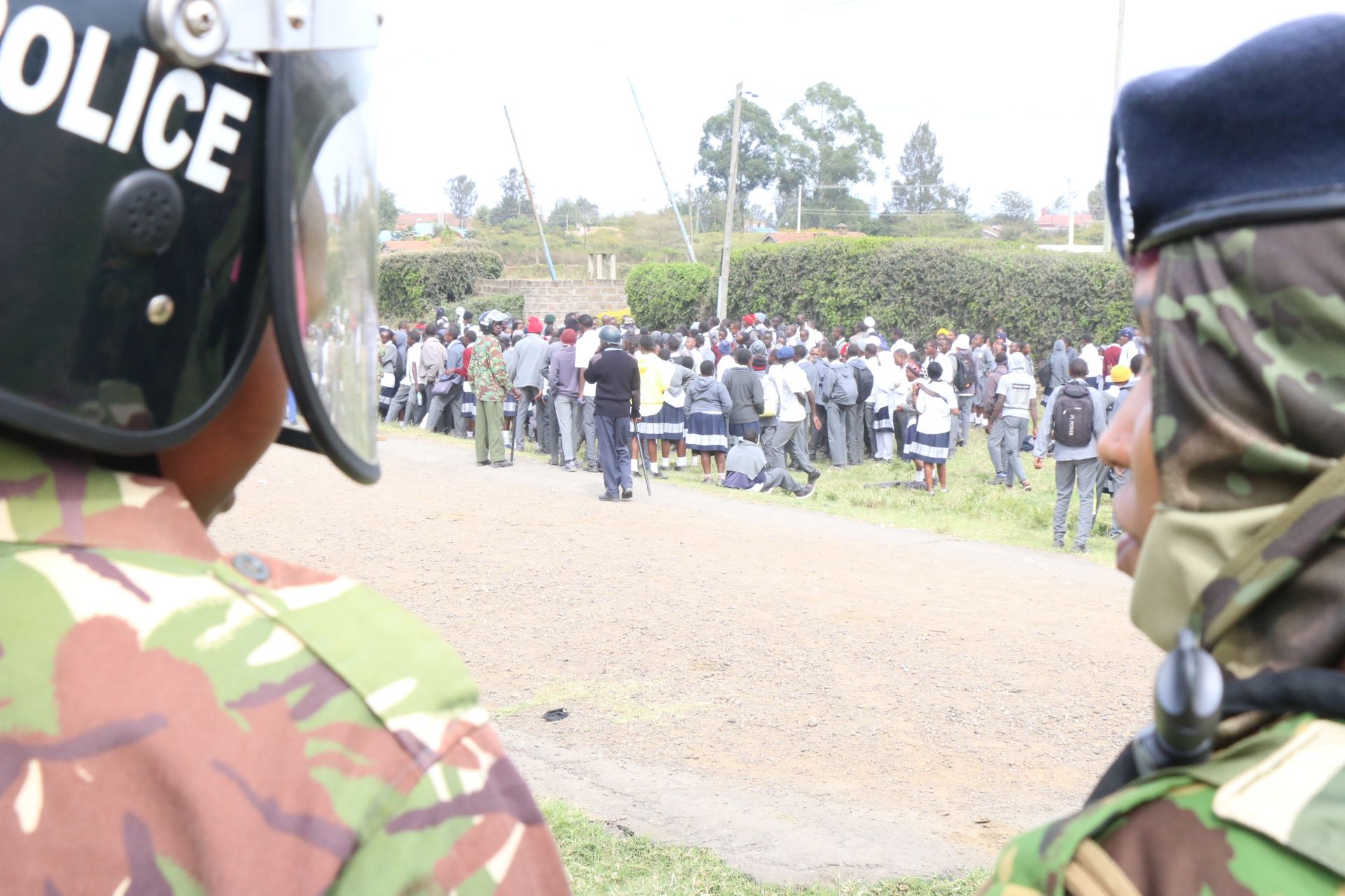 Nairobi road students protest classmate's death in suspected gang clash