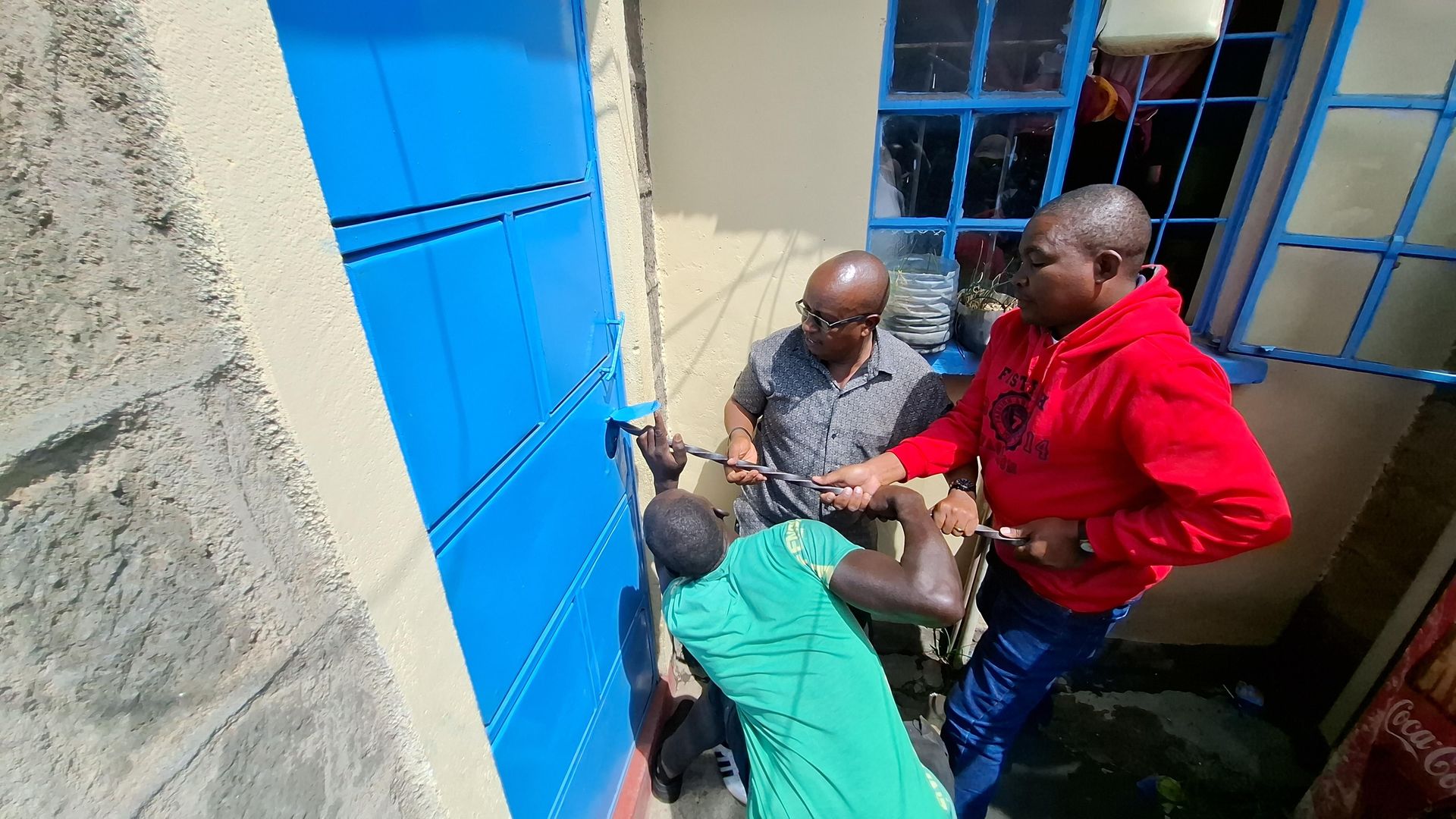 Two minors freed after being locked inside the house for a week over rent arrears in Langalanga