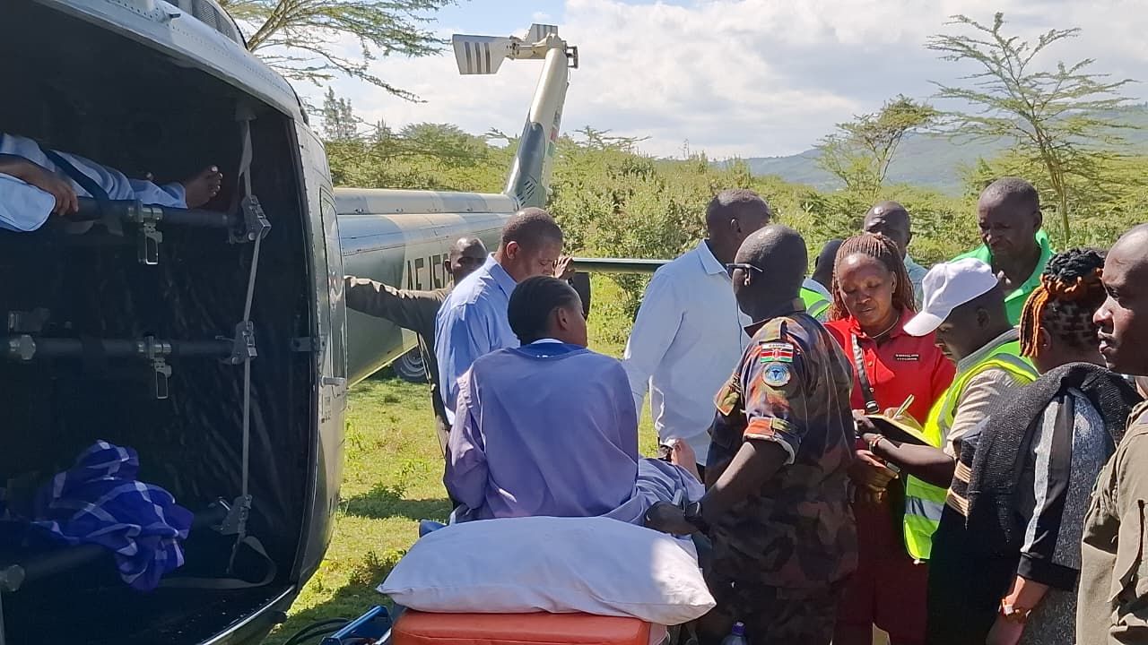 Seven injured Utumishi Girls students airlifted to Nairobi